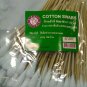 Sterilized cotton swab with wooden handle 100 pieces 6 inch long