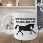 TeesCloset Dishwasher and Microwave Safe Ceramic Mugs for Horse Lovers (11oz, White)
