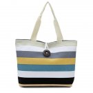 Summer Outfits Colorful Striped Canvas Shoulderbag