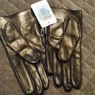 Portolano Women's 2BF9679 Leather Gloves - Black Size: 7.5 7 1/2