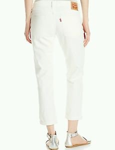 Levi's Women's New Boyfriend Jean, Frosted White, 32W