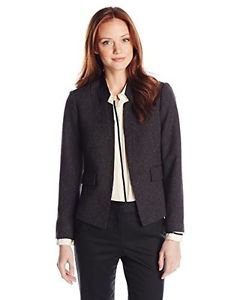 Ellen Tracy Women's Petite wear Fleck Jacket, Black 2/Petite