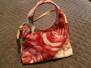 FOSSIL FLORAL CANVAS HANDBAG