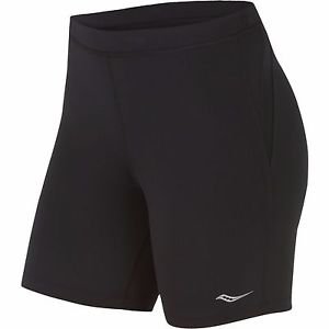 Saucony Women's Ignite Tight Shorts, Black/Black Size XL