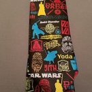 New Star Wars Lucas film Men's neck tie Pop Stickers Black Hans Luke