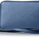 SOCIETY NEW YORK Women's Zip Around Wristlet, Navy
