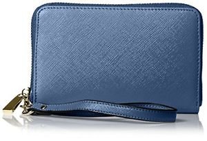 SOCIETY NEW YORK Women's Zip Around Wristlet, Navy