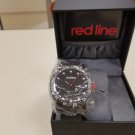 RED LINE COMPRESSOR BLACK DIAL BLACK SILICONE WATCH RL-18004-BB-01