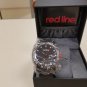 RED LINE COMPRESSOR BLACK DIAL BLACK SILICONE WATCH RL-18004-BB-01