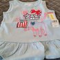 Kidtopia Girls Patriotic Kitty Shirt Size 3T NWT Color Is Blue Bell