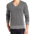 Aviator Men's V-Neck French Terry, Gray, Medium