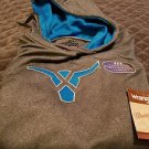 Wrangler Men's Drawstring Hoodie, Charcoal Heather/Black, Large