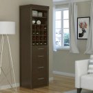 Walnut Wall Bed Side Storage Bar Kit for Coventry or Churchill Cabinet