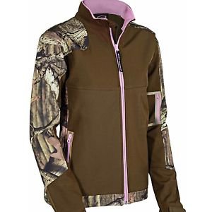 Yukon Gear Women's Windproof Softshell Fleece Jacket, Mossy Oak Break-Up Country