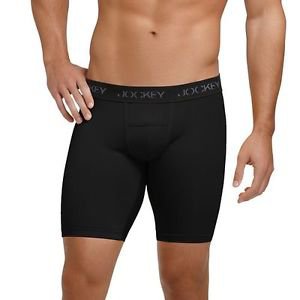 Jockey Mens Sport Microfiber Quad Short -Black Sz S 28-30