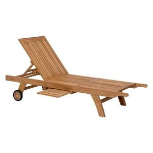 Zuo Starboard Vive Chaise Lounge in Natural Finish 703560