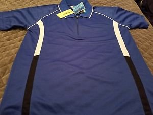 TWOROY COOLON HALF-ZIP SHORT SLEEVE POLO SHIRT