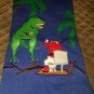 Alex Stevens Men's Santa Toilet T-Rex Attack Ugly Christmas Sweater,Dark Blue,M