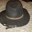 Wome's Panama Safari Fedora pork pie hat Floppy Wide Brim Wool High QT #APN9678