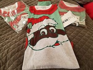 Faux Real NWOT Black Santa Mens Size Medium Graphic Crewneck XL T-shirt