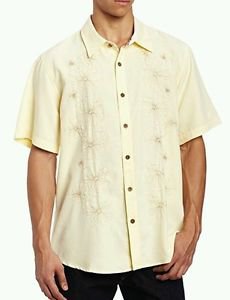 Toes on the Nose Men's Coaster Short Sleeve Woven Shirt, Papaya, Large