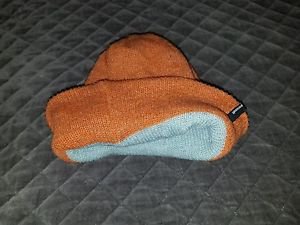 Spacecraft Offender Stripe Beanie, Dark Orange, One Size