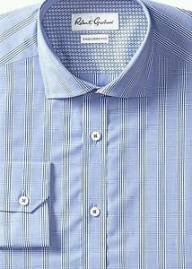 Robert Graham Men's Napoli Regular Cuffs Shirt, Navy, 18