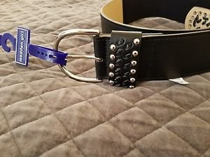 MADDEN GIRL STUD STRETCH BELT-Small/Medium Black