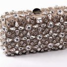 Rodo ladies handbag B7860 601 018 - Clutch One Size Bronze Fabric with Swarovski