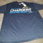 NFL San Diego Chargers Men's Passing Game Short Sleeve Basic Tee, Medium, Navy