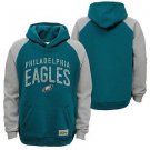 NFL Philadelphia Eagles Boys "Foundation" Hoodie, Jade, Large (14-16)