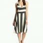 Three Dots Red Women's Sleeveless Faux Wrap Dress, Willow Port/Natural, Small