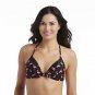 Unique Vintage Solid Black Monroe High Waist Bikini Top M