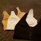 Miracle Bamboo Comfort-Stretch Bra Breathable Viscose Nude, Black or White Sz M