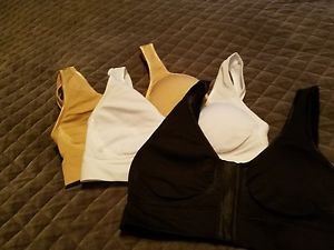 Miracle Bamboo Comfort-Stretch Bra Breathable Viscose Nude, Black or White Sz M