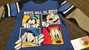 Disney Toddler Boys' Mickey Mouse 2-Piece Set, Blue, 3T & 2T (choose)