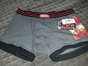 Avengers Hulk Buster Boxer Briefs Marvel Superhero Men Underwear Gray NWT