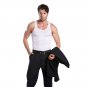 HOTER Mens Slimming Body Shaper Vest Shirt Abs Abdomen Slim, White