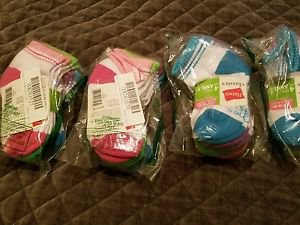 Hanes Girls' (4) 4 Pack Classics Low Cut Ankle Socks, Assorted, Small (12 SOCKS)