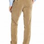 Louis Raphael Men's Flat Front Modern Fit 11 Wale Corduroy Dress Pant, Tan 40x30