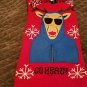Alex Stevens Men's She Doesn't Even Go Here Ugly Christmas Sweater Red Large