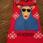 Alex Stevens Men's She Doesn't Even Go Here Ugly Christmas Sweater Red Large
