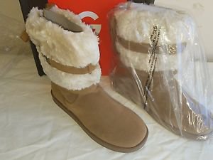 G by GUESS Womens Asick Faux Fur Round Toe Mid-Calf Cold Weather Boot 9M