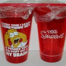The Simpsons Homer MY BRAIN Panic Red 16 oz Acrylic Travel Cup