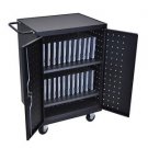 LUXOR LLTP24-B COMPUTER LAPTOP TABLET CHARGING STATION CART COMPARTMENT BLACK