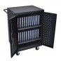 LUXOR LLTP24-B COMPUTER LAPTOP TABLET CHARGING STATION CART COMPARTMENT BLACK