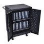 LUXOR LLTP24-B COMPUTER LAPTOP TABLET CHARGING STATION CART COMPARTMENT BLACK