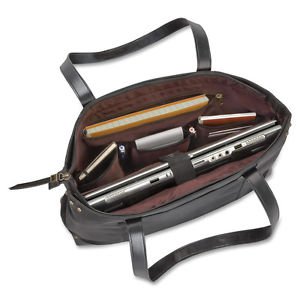 SOLO Vintage Collection Laptop Executive Case Tote BLK or GRY Holds Up to 15.6â