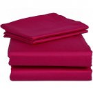 1000 TC EGYPTIAN COTTON  SOLID QUEEN SIZE BED SHEET SET