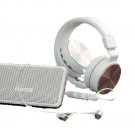 Polaroid Hd Wireless Audio Bundle Slim Portable Speaker Hi-def Headphones Pbt865, White/ Rose Gold Polaroid Hd Wireless Audio Bundle Slim Portable Speaker Hi-def Headphones Pbt865, White/ Rose Gold